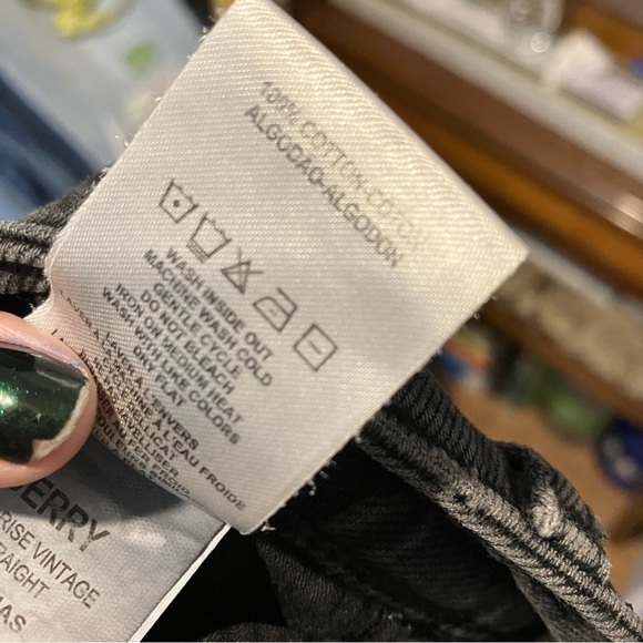 DL1961 Women's Straight Leg Jeans - Black - Picture 11 of 11